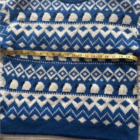 H&M Jacquard Knit Fair Isle Sheep Size Small Sweater - Picture 4 of 6